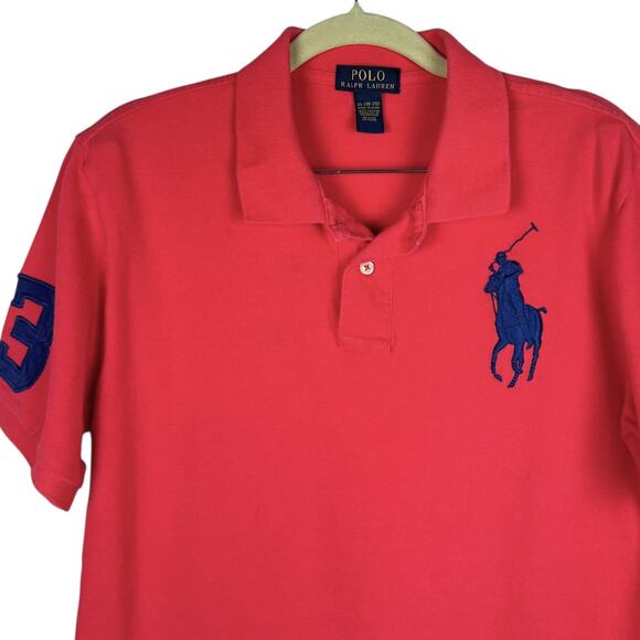 Polo Ralph Lauren Cotton Big Pony Logo Collared Short Sleeve Top Sz XL Preppy - Picture 4 of 11